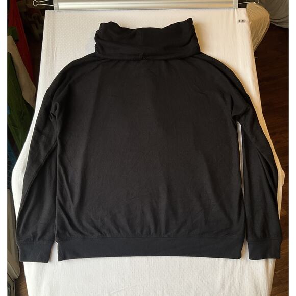 Maurices Women Sweatshirt M Black Plaid Trees Drawstring Embroidered Long Sleeve - Picture 8 of 8